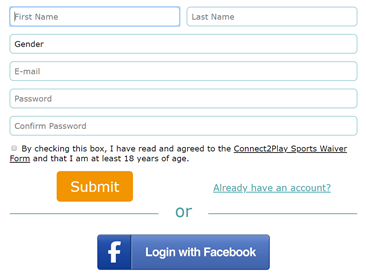 Sign up form for sports teams near me